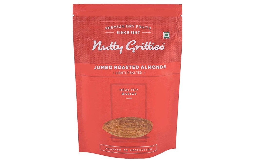 Nutty Gritties Jumbo Roasted Almonds    Pack  194 grams